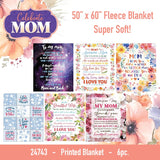 Plush Fleece Blanket 50 X 60 Mother's Day