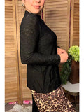 Pattern Black Women's Boutique Top