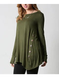 Plus Size Side-Button Tunic