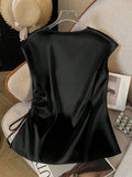 Elegant V-Neck Sleeveless Tank Top