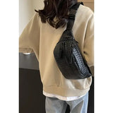 Vegan Leather Woven Atlas Crossbody Bum Bag