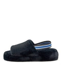 Women's Lisbon Faux Fur Slipper Black