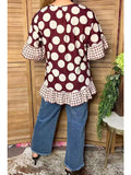 Trendy Floral Short Sleeve Women's Boutique Top