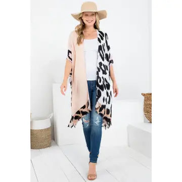 Animal Skin Patch Kimono