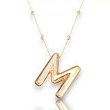 3D Personalized Bubble Initial Necklace