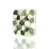 Gemstone Soap Dish - Gemstones in Green Colored Resin