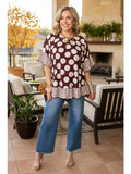 Trendy Floral Short Sleeve Women's Boutique Top