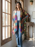 Color Block Open Front with Pocket Cardigan