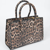 Faux Leo Medium Tote Bag