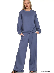 Scuba Crewneck Pullover & Pants 2 Piece Set