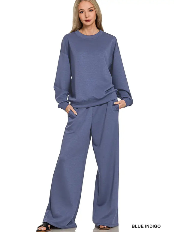 Scuba Crewneck Pullover & Pants 2 Piece Set