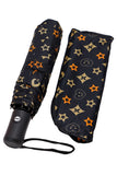 Star Monogram Auto Open-Fold Compact Umbrella