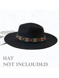 Aztec Pattern Seed Beads Hat Brim Band