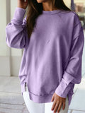 Spring 2026 Ribbed Exposed Seam Baggy Pullover