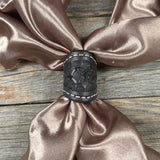 Tooled Leather Wild Rag Slides -