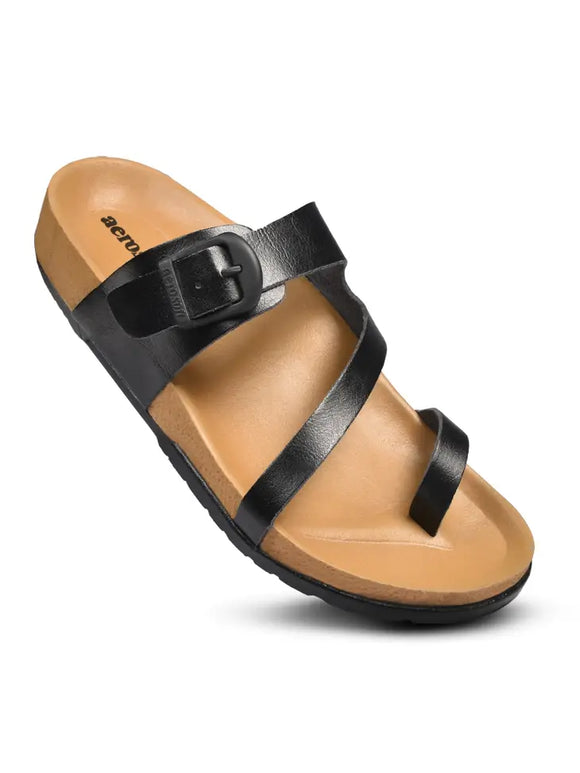 DART STRAP SLIDE SANDALS FOR WOMEN