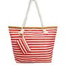 Stripe Beach Bag with Mini Coin Purse