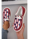 Polka Dot Stars and Stripes Independent Day Casual Shoes