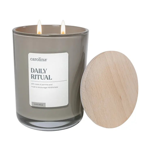 Daily Ritual, 2 Wick 16oz Wellness Scented Jar Candle