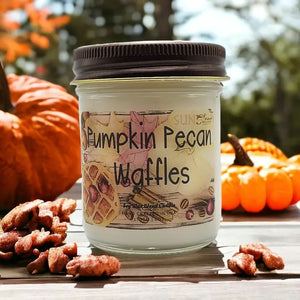 Pumpkin Pecan Waffle Scented 6oz Soy Wax Blend Candle