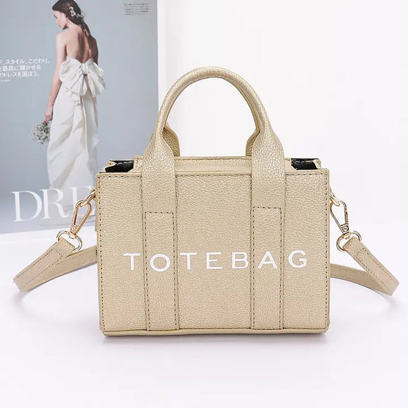 Faux Leather Tote Bag