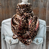 35X35" Leopard Wild Rag / Scarf