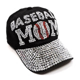 Baseball Mom Rhinestone Cap