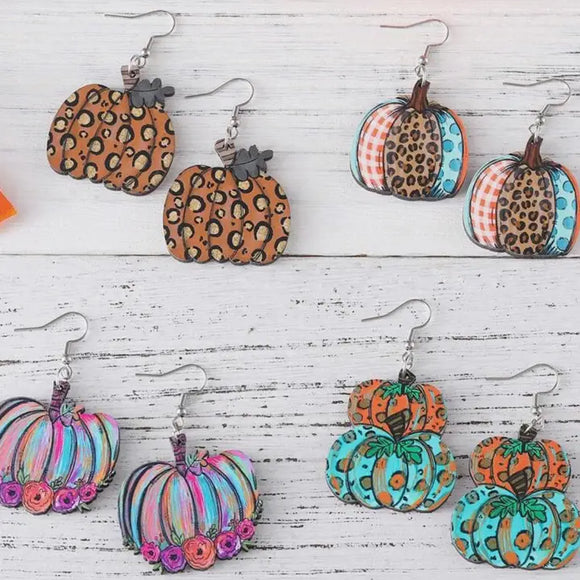 Pumpkin Earrings -Stack Pumpkins