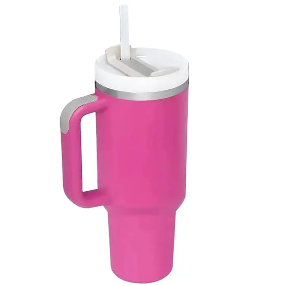 Stainless Stell Insulated Tumbler with Handle and Straw