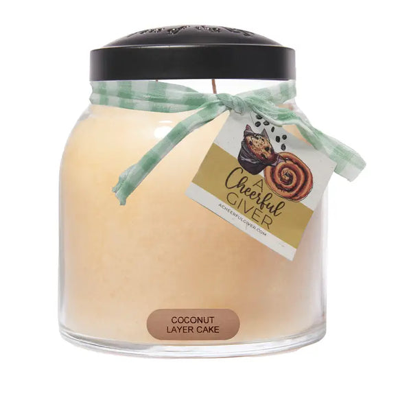 34oz Kotl Papa Jar Candle- Coconut Layer Cake