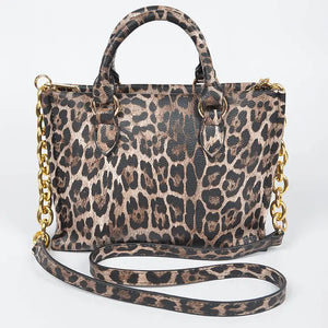 Faux Leo Tote Bag