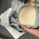 Essential Basic Rib Tank Top with Built in Bra