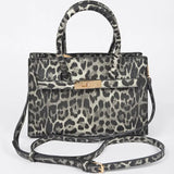 Faux Leo Medium Tote Bag
