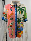 Summer Beach Vacation Printing 2pcs Pants Set