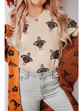 Ldc Sequined Turkey Patched Crewneck Thanksgiving T Shirt