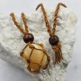 Natural Stone Interchangable Weave Cage Necklaces