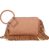 Fringe Soft Vegan Leather Wristlet/Clutch