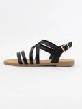 Hippie Strappy Flat Sandal