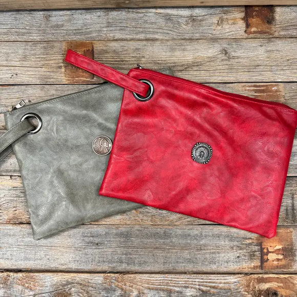 Clutch with Wrist Strap