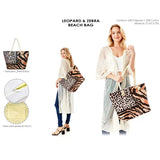 Leopard and Zebra Beach Bag