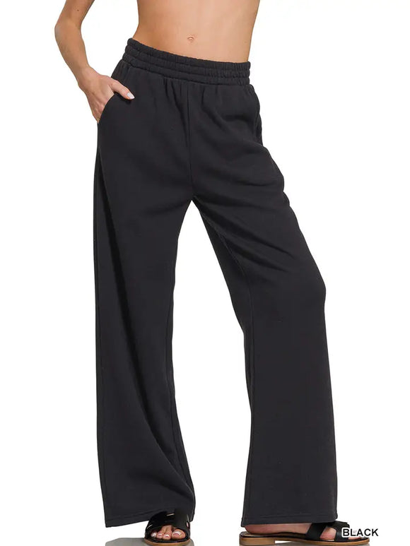 Fleece Sweatpants with Pocket
