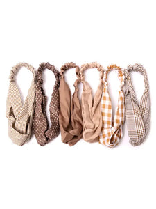 Assorted Ladies Criss Cross Tan Headbands