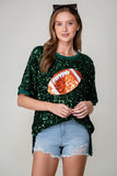 Game Day Football Sparkly Top