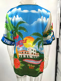 Summer Beach Vacation Printing 2pcs Pants Set