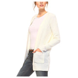 Womens Open Front Long Sleeve Knitted Cardigan