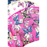 Oval Shaped Butterfly Print Cosmetic Pouch