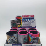 Rhinestone Can Cooler 6 Pieces Per Display