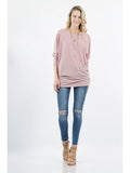 Scoop Neck Flowy Dolman