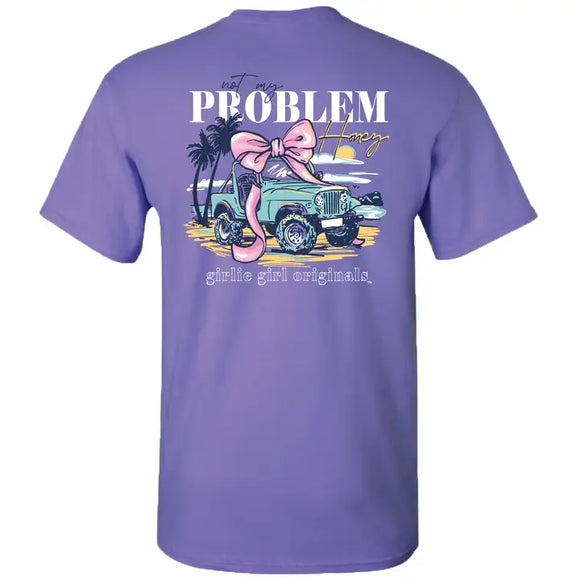 Not My Problem Southern Sassy Country Western Short Sleeve Graphic Tee