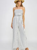 Tube Top w/shirring Palazzo Pants